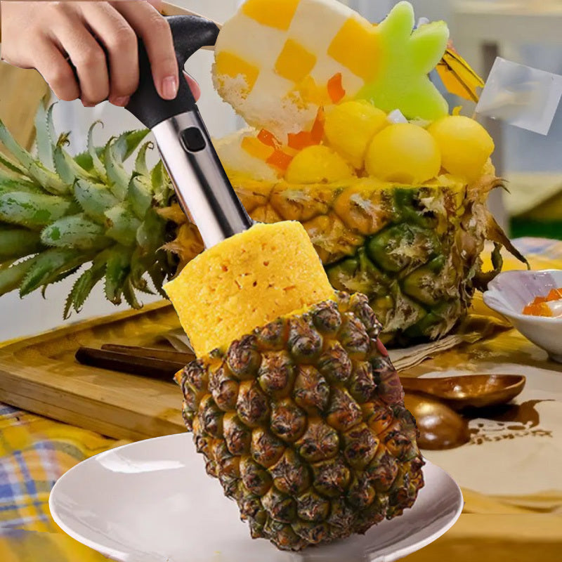 Pineapple Corer, [Upgraded, Reinforced, Thicker Blade] Newness Premium Pineapple Corer Remover